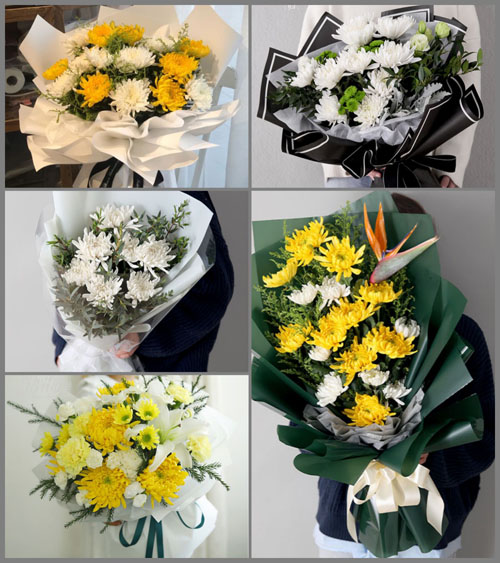 四川成都彭州市升平镇银雀村白事花束代送